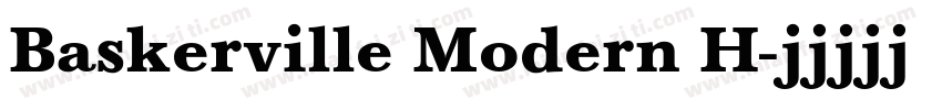 Baskerville Modern H字体转换